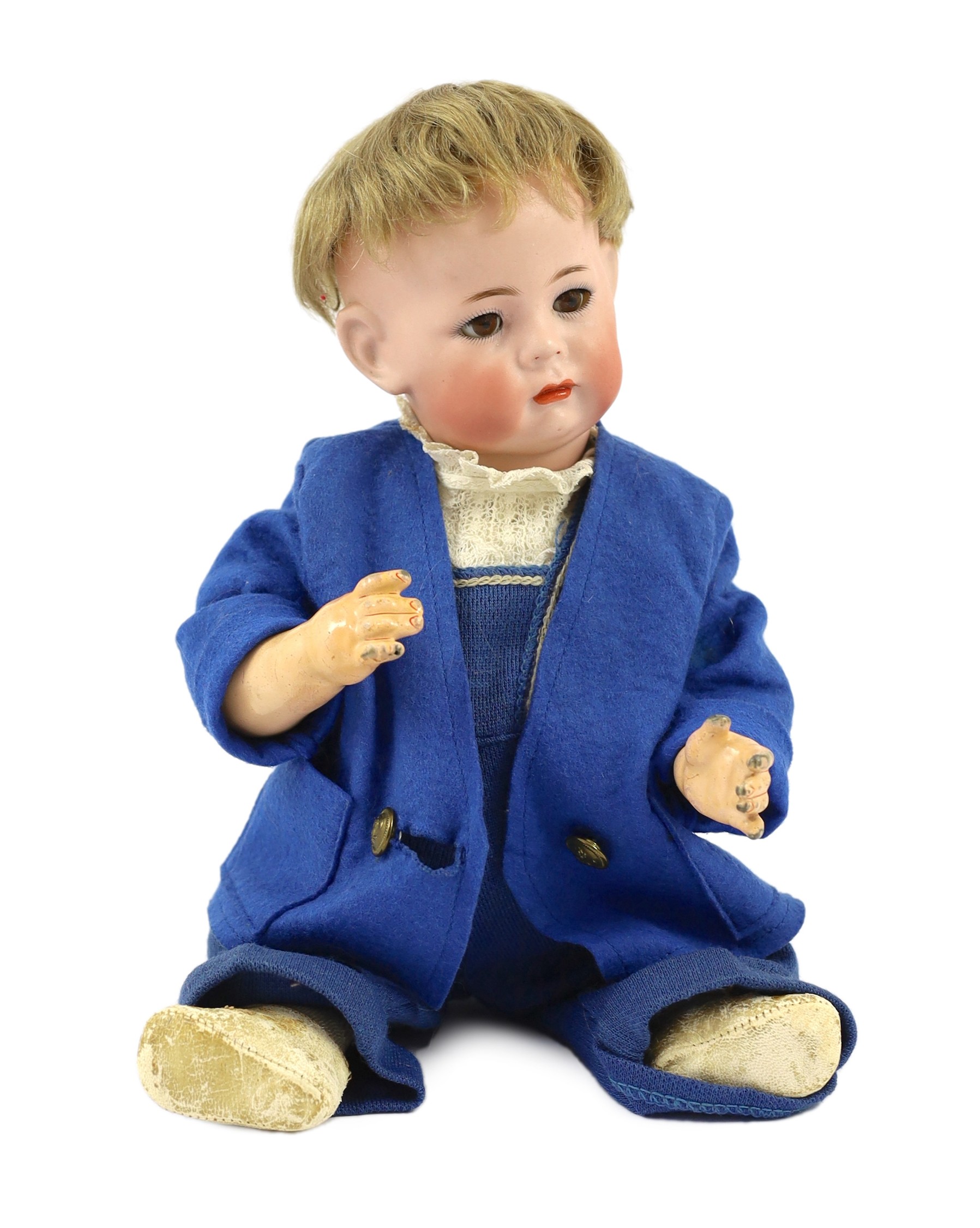A Kammer & Reinhardt / Simon & Halbig bisque character doll, German, circa 1911, 13in.
